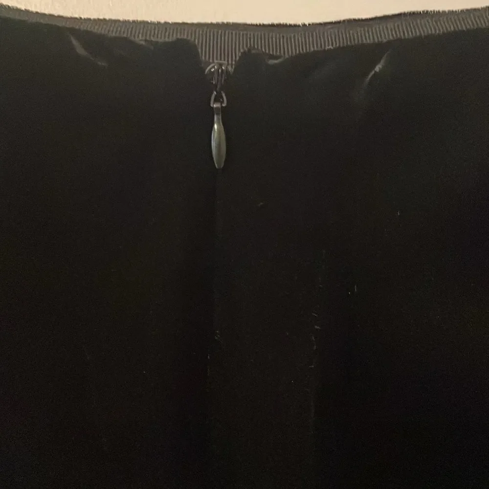 New Ralph Lauren Black Label Black Velvet Skirt